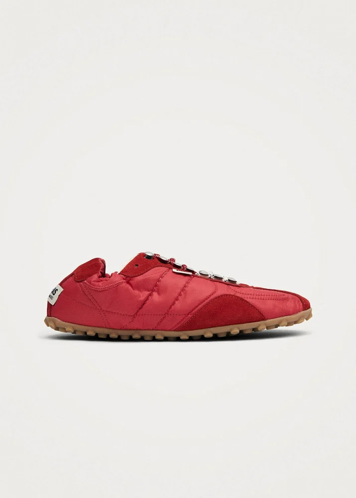 TB.205 Bara Nylon Red Sneakers