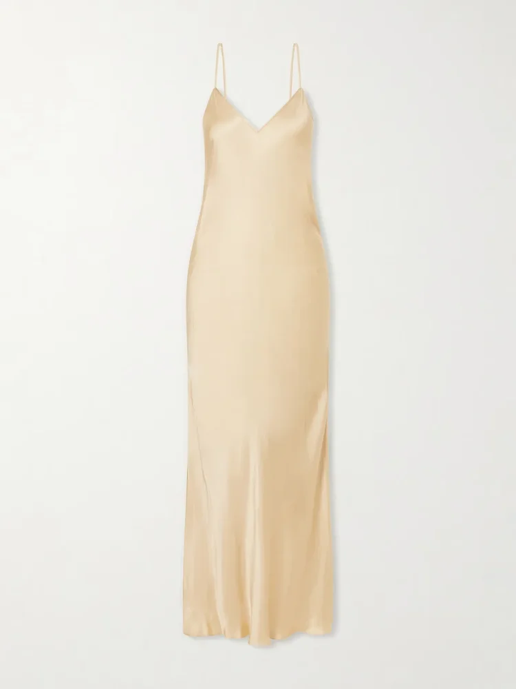 Nevana satin maxi dress