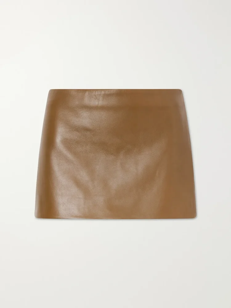 Jett leather mini skirt