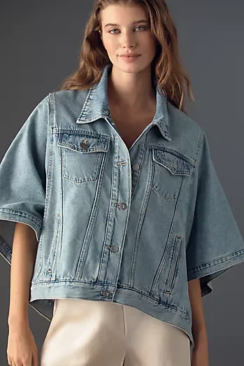 Pilcro Denim Trucker Cape