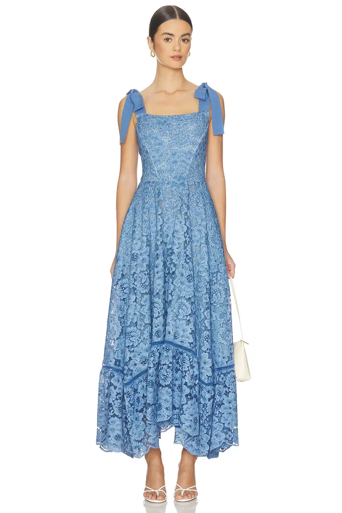 Rosalee Lace Bustier Maxi Dress