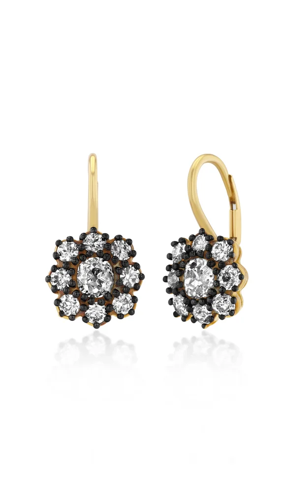 Old Mine Daisy Earrings