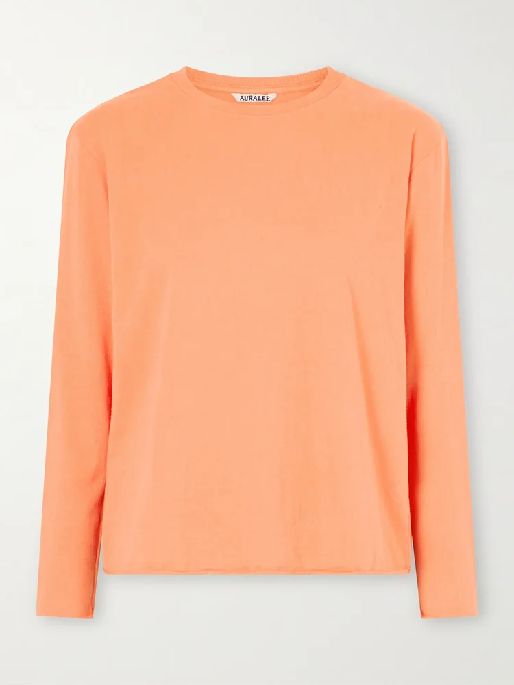Cotton and cashmere-blend T-shirt