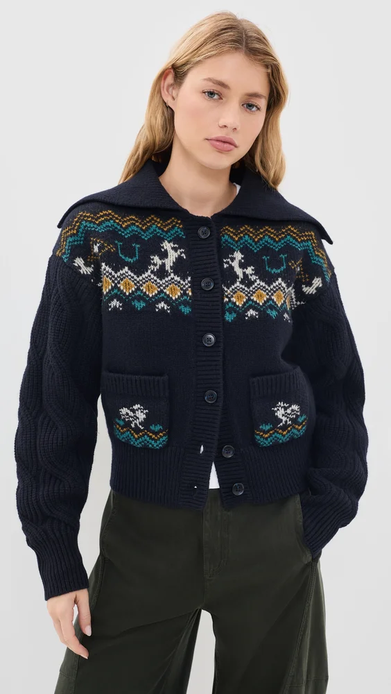Patsy Fair Isle Knit Cardigan