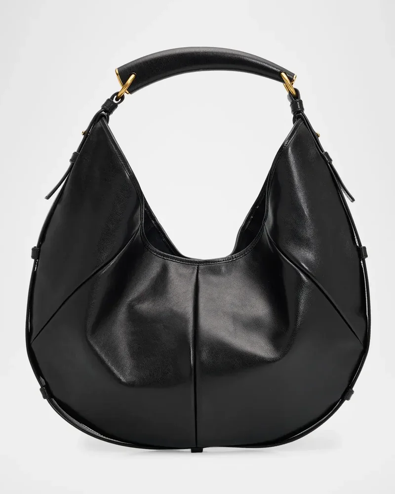 Medium Mombasa Leather Hobo Bag