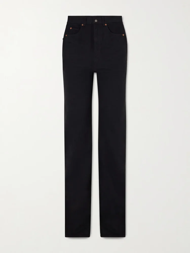 70's high-rise straight-leg jeans