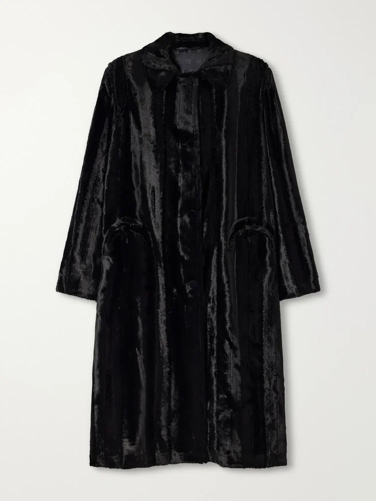 Woolly velvet coat