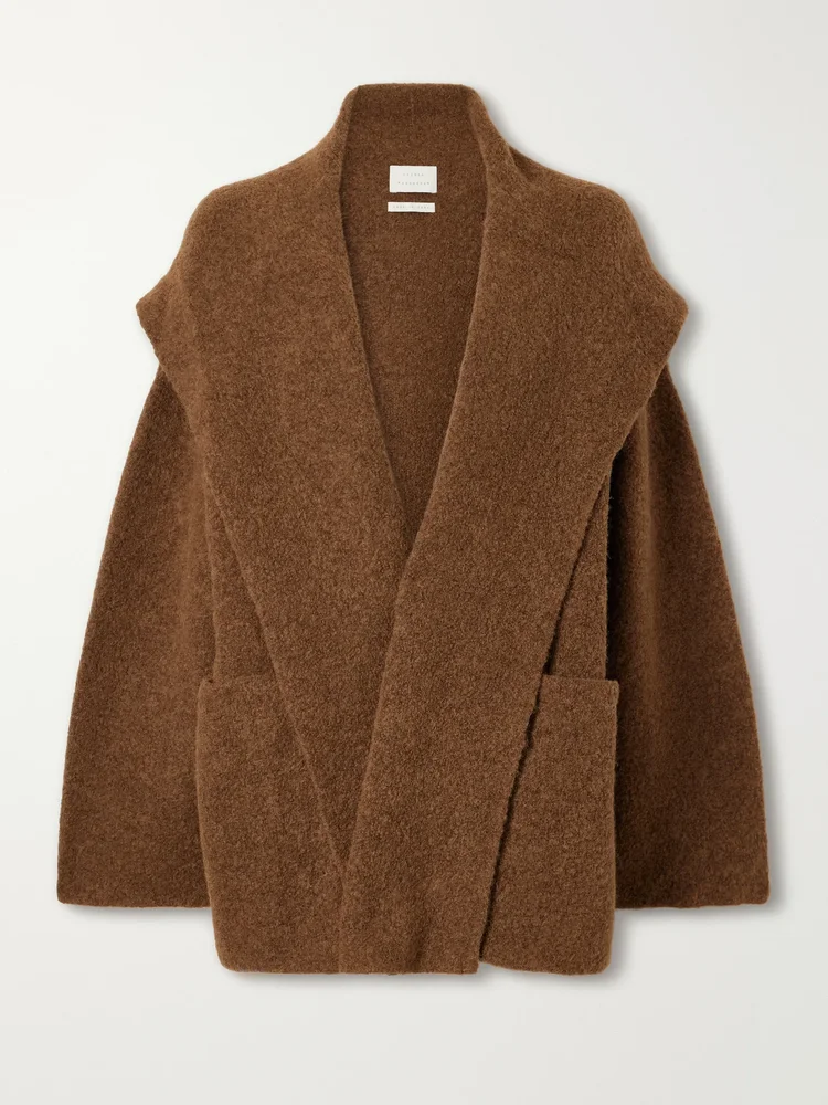 Alpaca and wool-blend coat