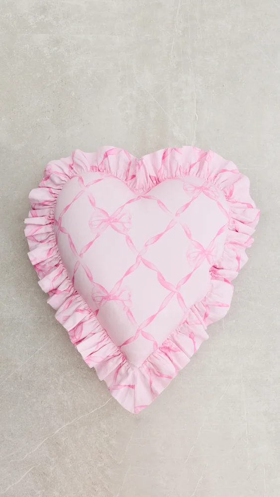 Heart Ruffle Pillow