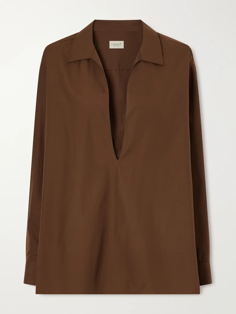Cotton-poplin shirt