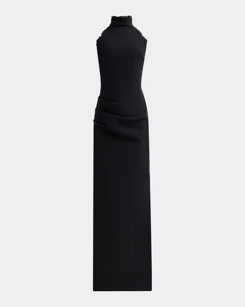 Kyomi Draped Column Gown