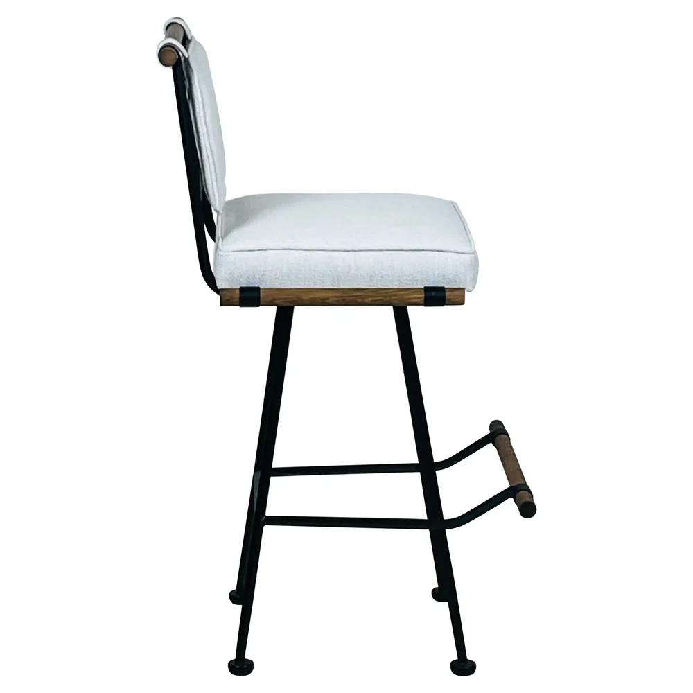 'Antibes' Swiveling Bar Stool in COM
