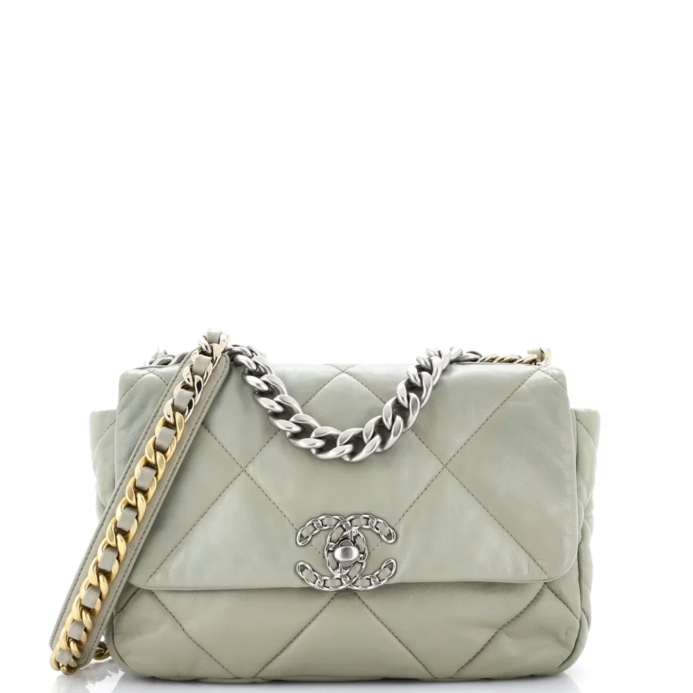 Chanel 19 Flap Bag Quilted Leather Medium