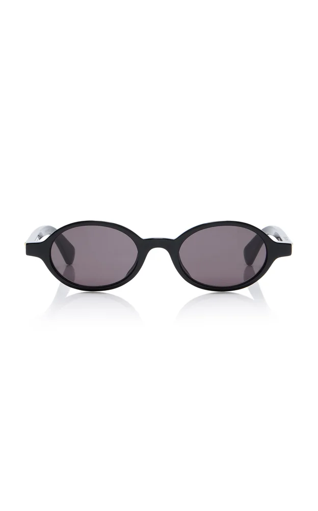 Round-Frame Acetate Sunglasses
