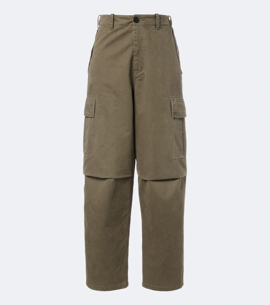 Denim cargo pants