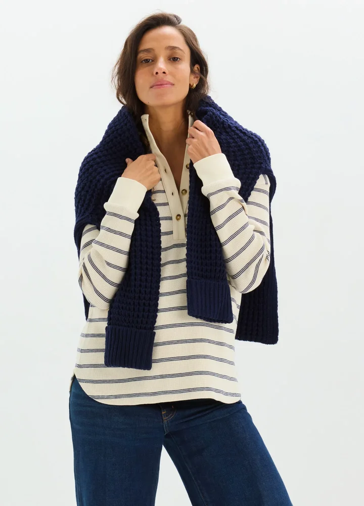 The Emery Waffle Nursing Top