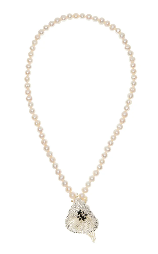 Poppy Texas Tie Glass Bead Necklace