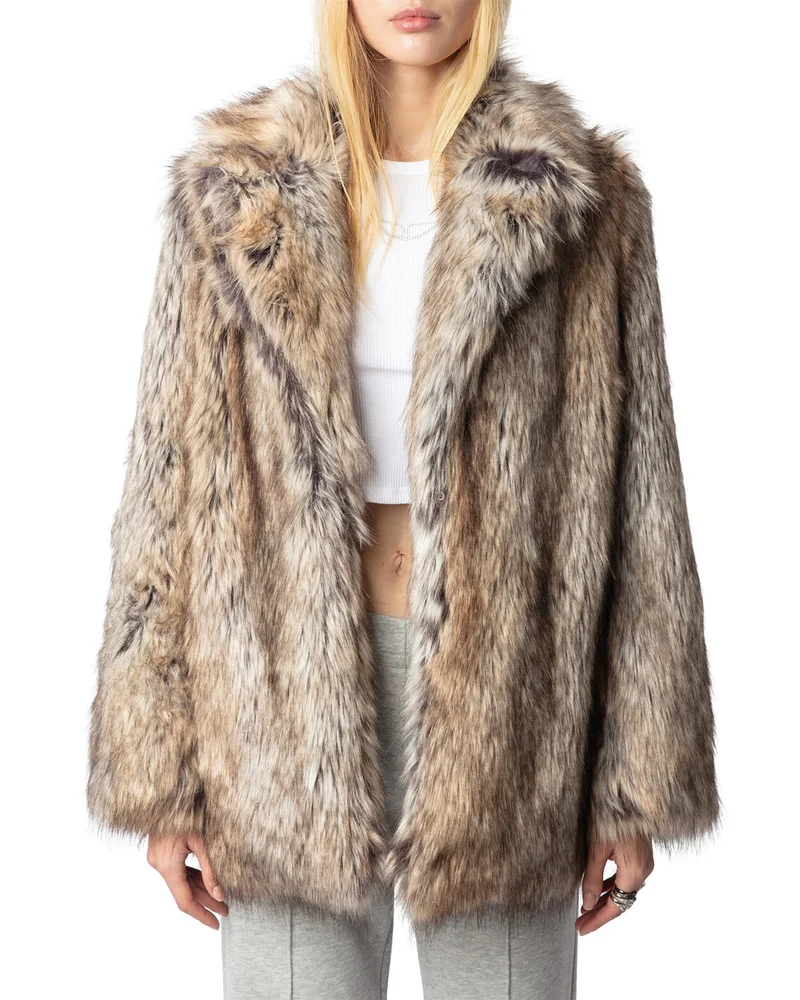 Faune Faux Fur Coat