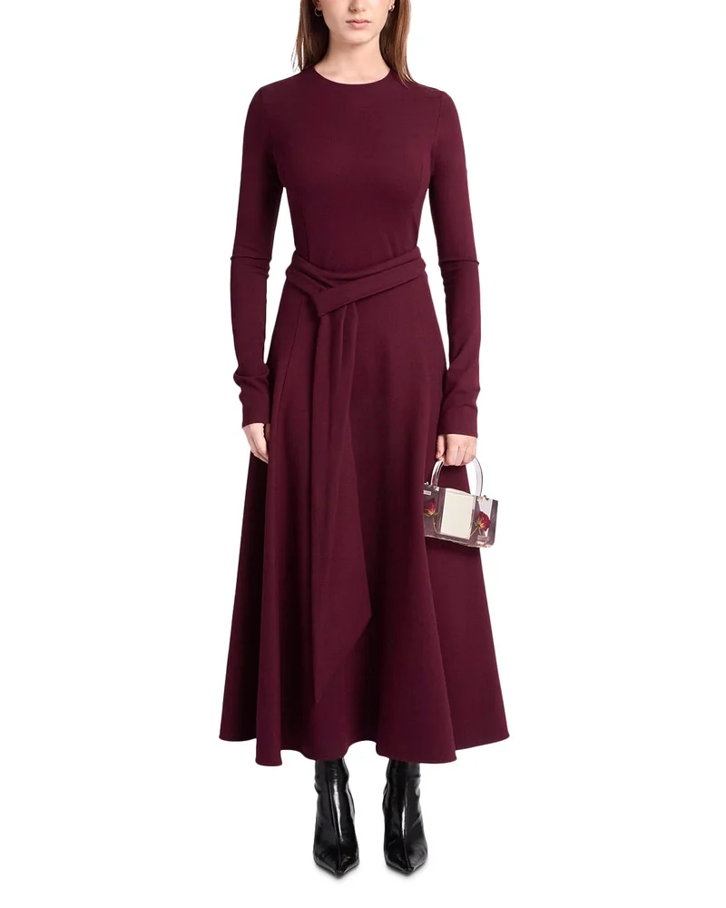Belted A Line Dress