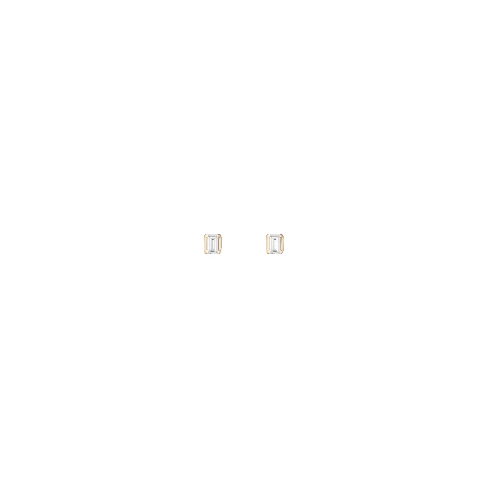 Diamond Baguette Stud