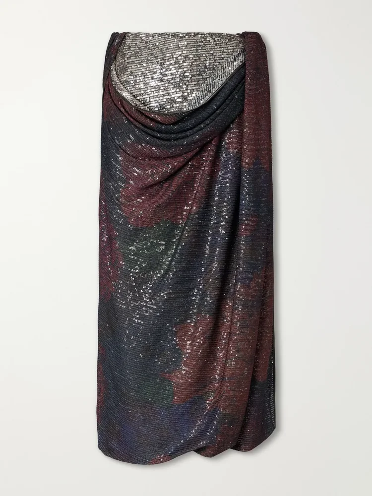 Sequin Midi Skirt