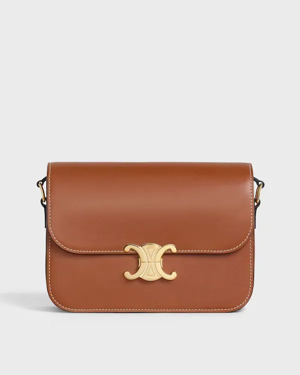Classique Triomphe Bag in Natural Calfskin - Tan