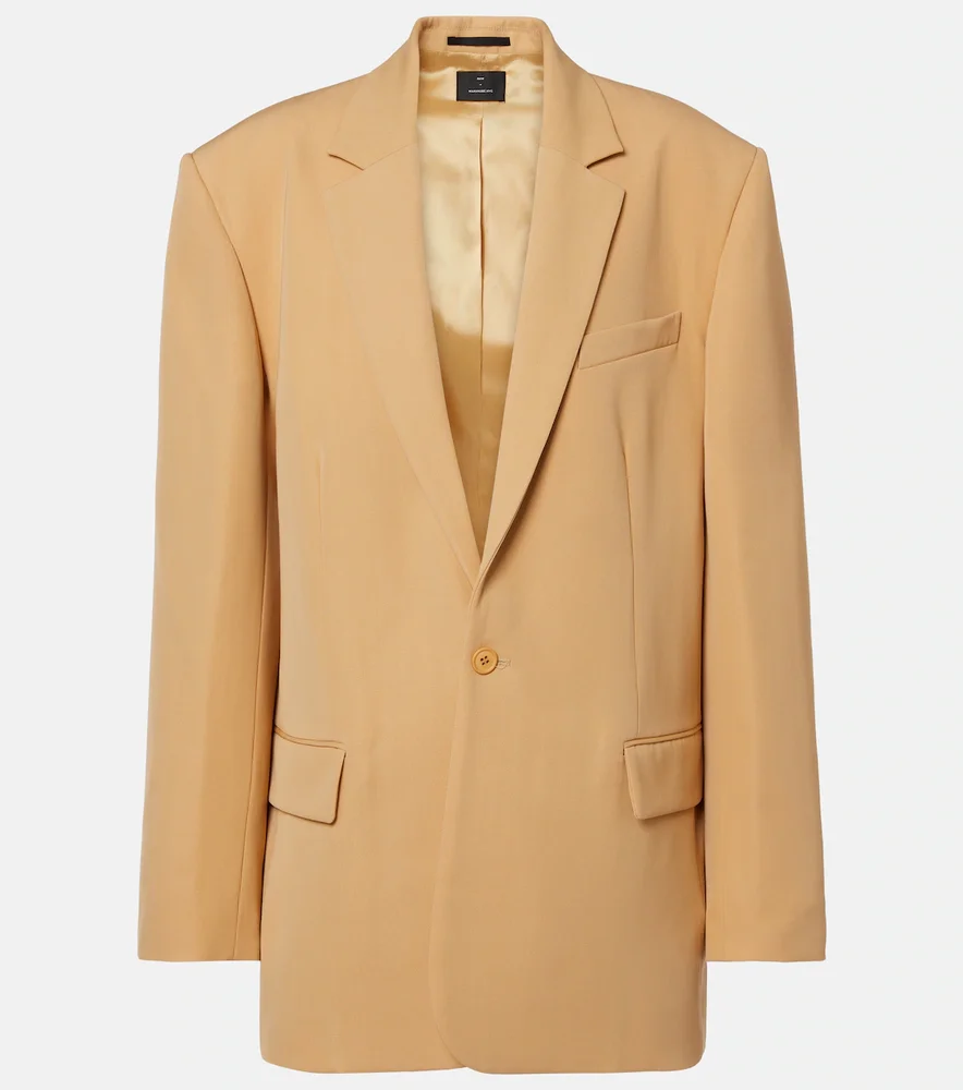 Oversized wool blazer