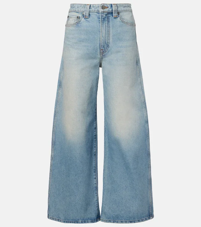 Delina high-rise wide-leg jeans