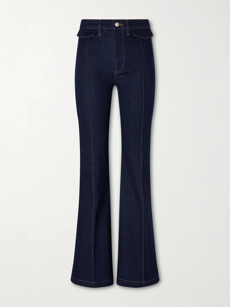 the icon mid rise flared jeans
