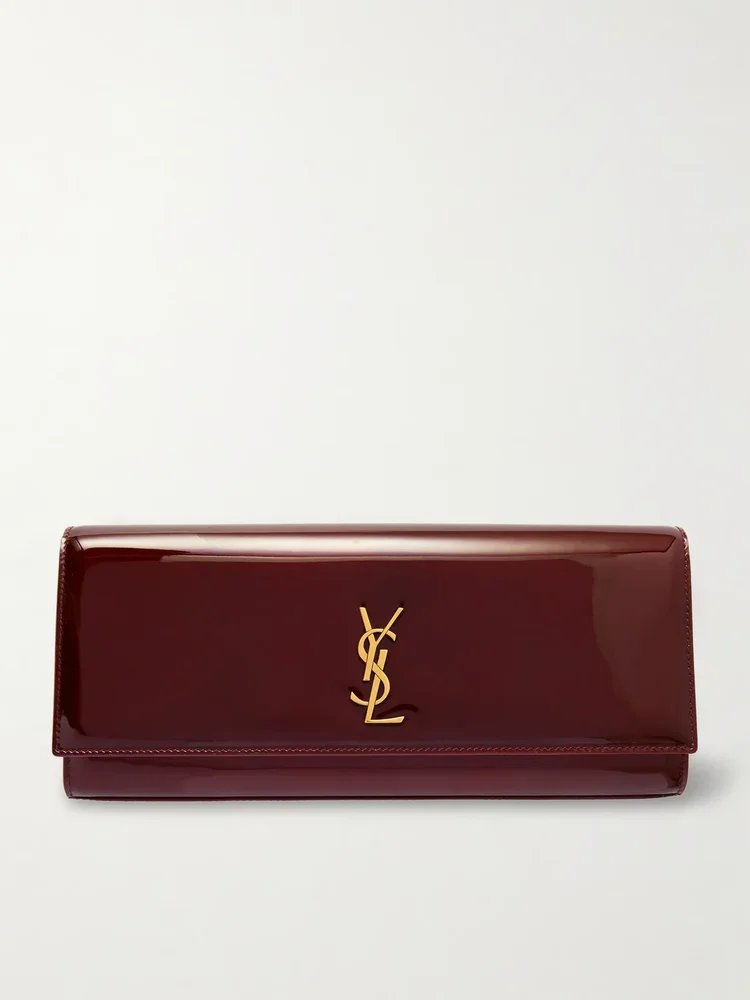 Kate patent-leather clutch