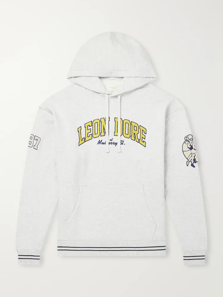 Logo-Appliqué Cotton-Jersey Hoodie