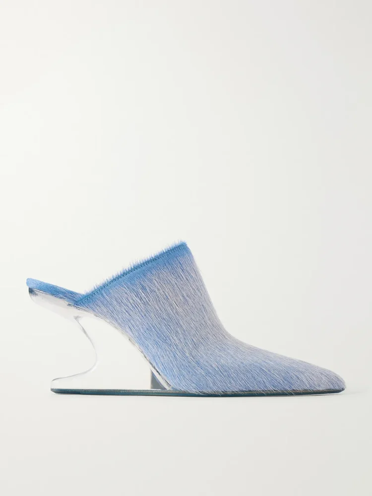Cantilever calf hair pumps