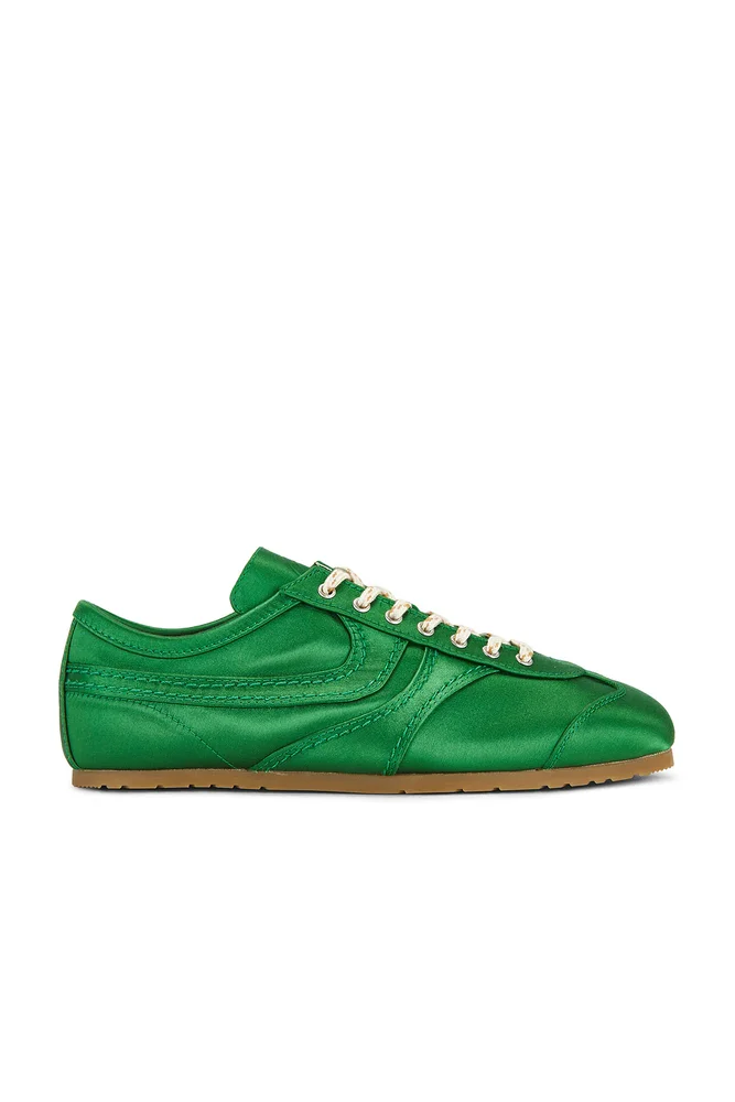 Satin Sneaker, Green