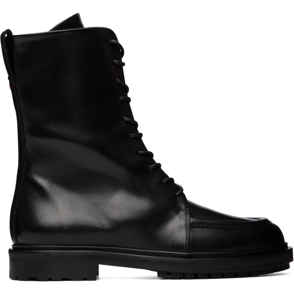 Black Tate Lace-Up Ankle Boots