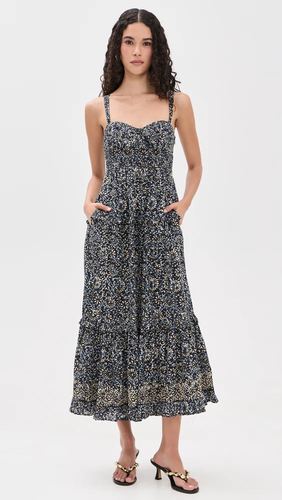 Ophelia Sleeveless Cotton Dress