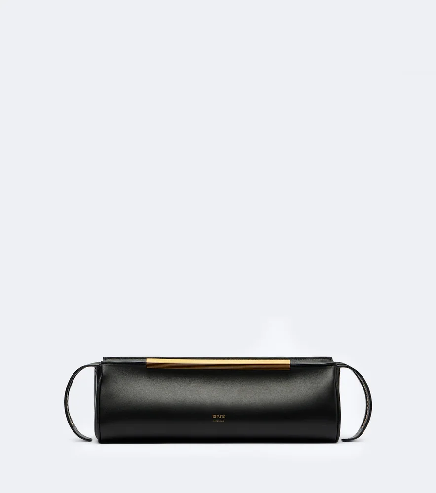 Donna leather clutch