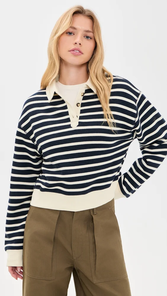 Vintage Terry Striped Polo