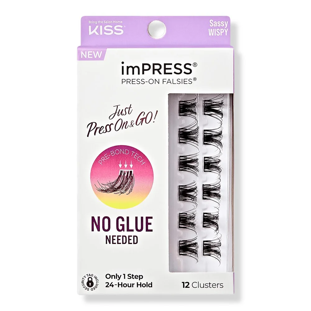 imPRESS Press-On Falsies Eyelash Clusters, Sassy Wispy