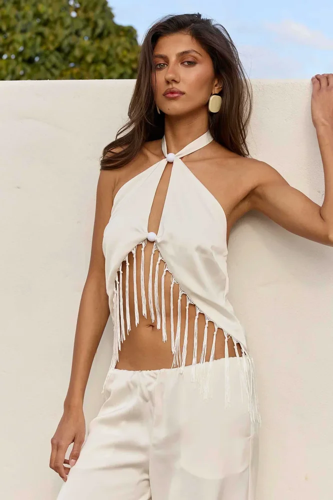 ROMMI CROSS OVER TOP - WHITE