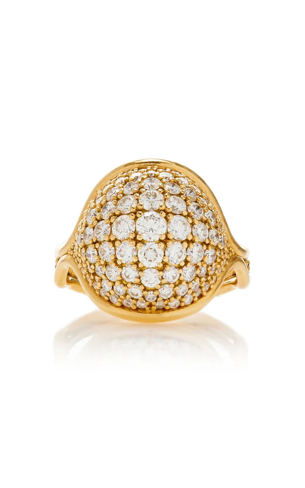 Fluid Small 18K Yellow Gold Diamond