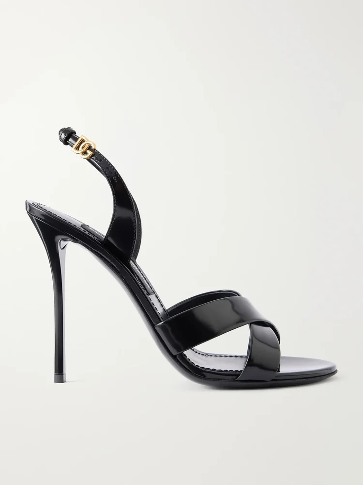 105 patent-leather sandals