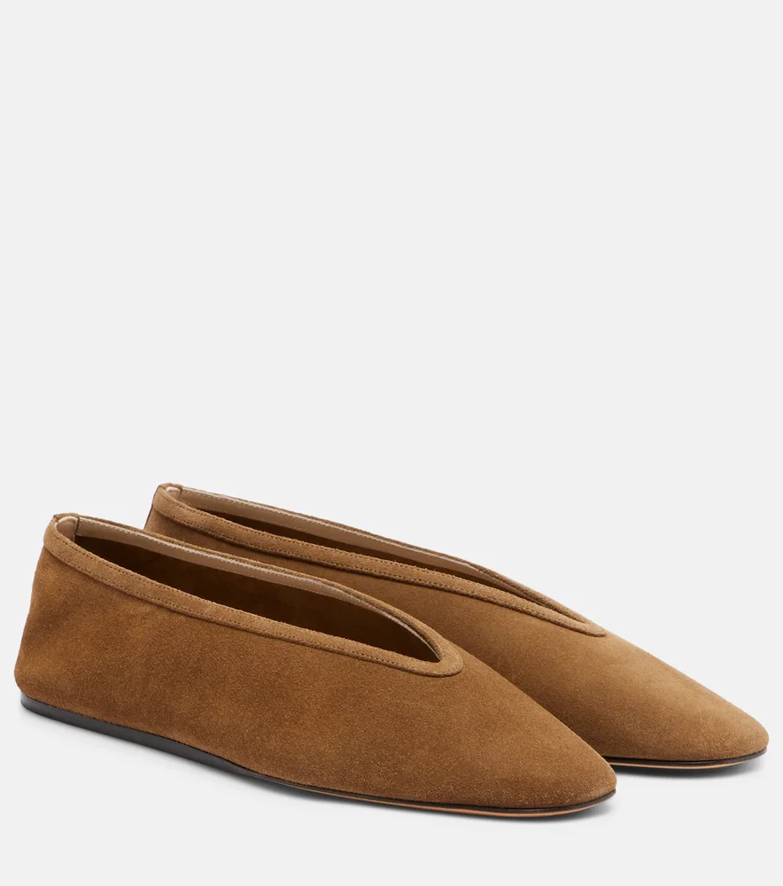 Luna suede ballet flats