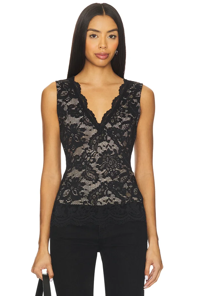Leila Stretch Lace Top