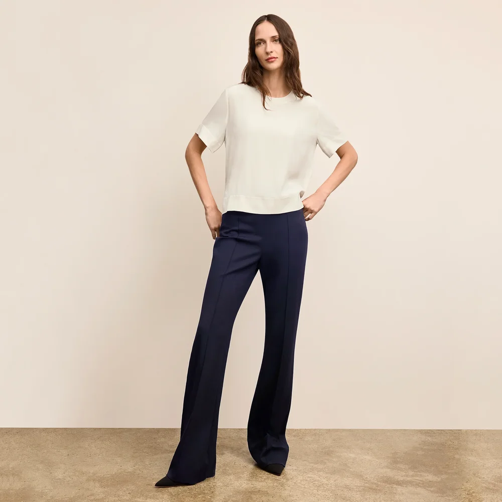 Hart Flare Trouser - Butter Ponte