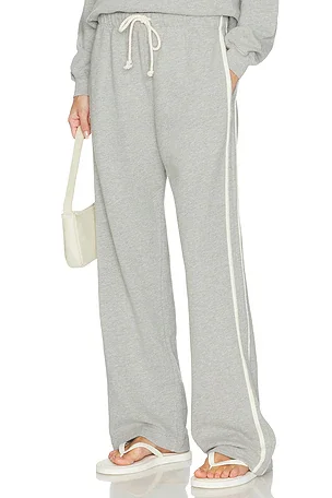 The Eco-Terry Stripe Crop Pant