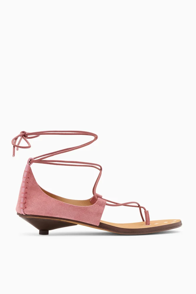 Aves Bare Kitten Heel Sandal - Fig