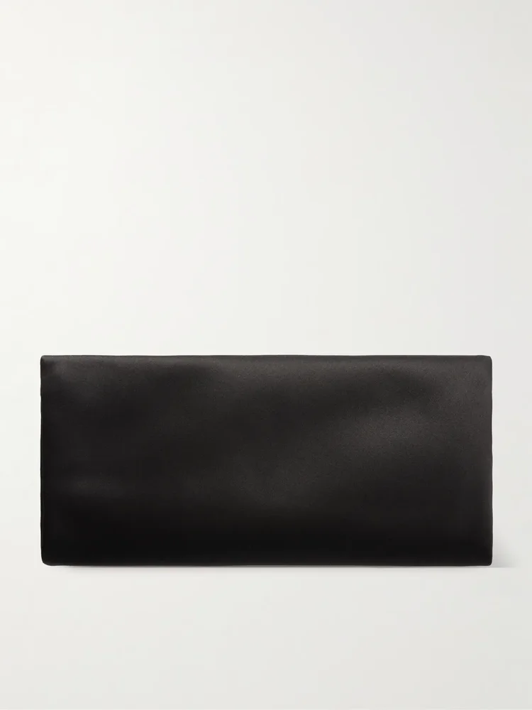 Evening satin clutch
