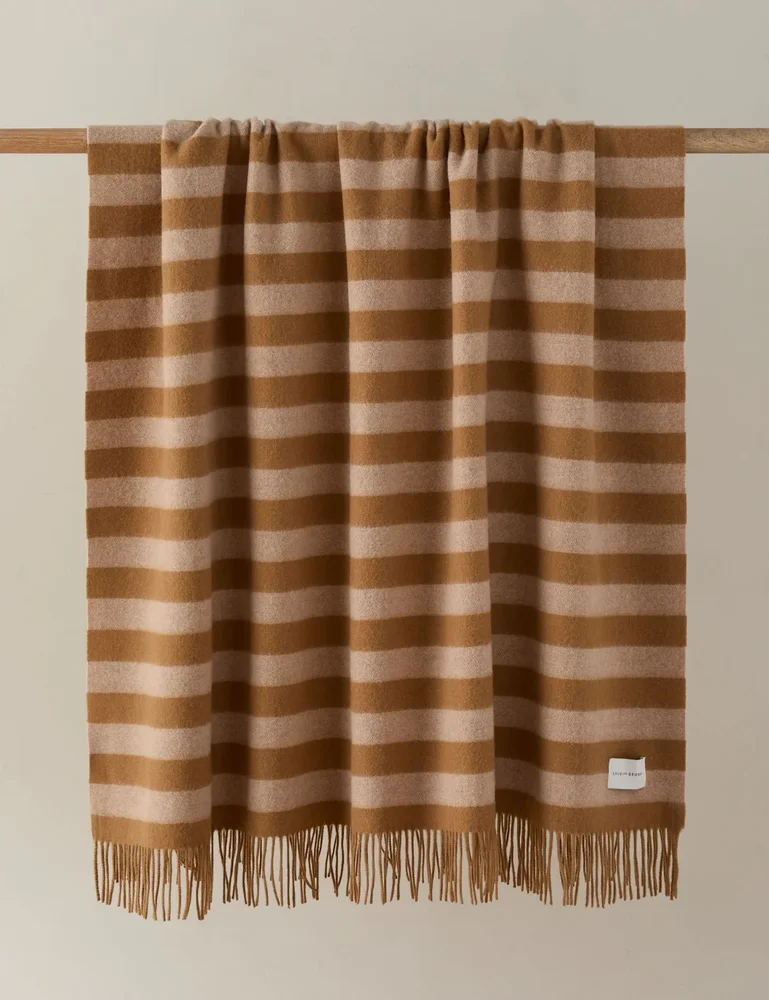 Ezrah Striped Wool Throw