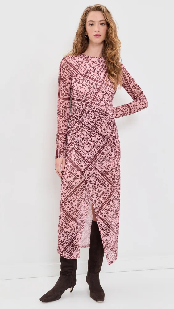 Jolene Mesh Midi Dress
