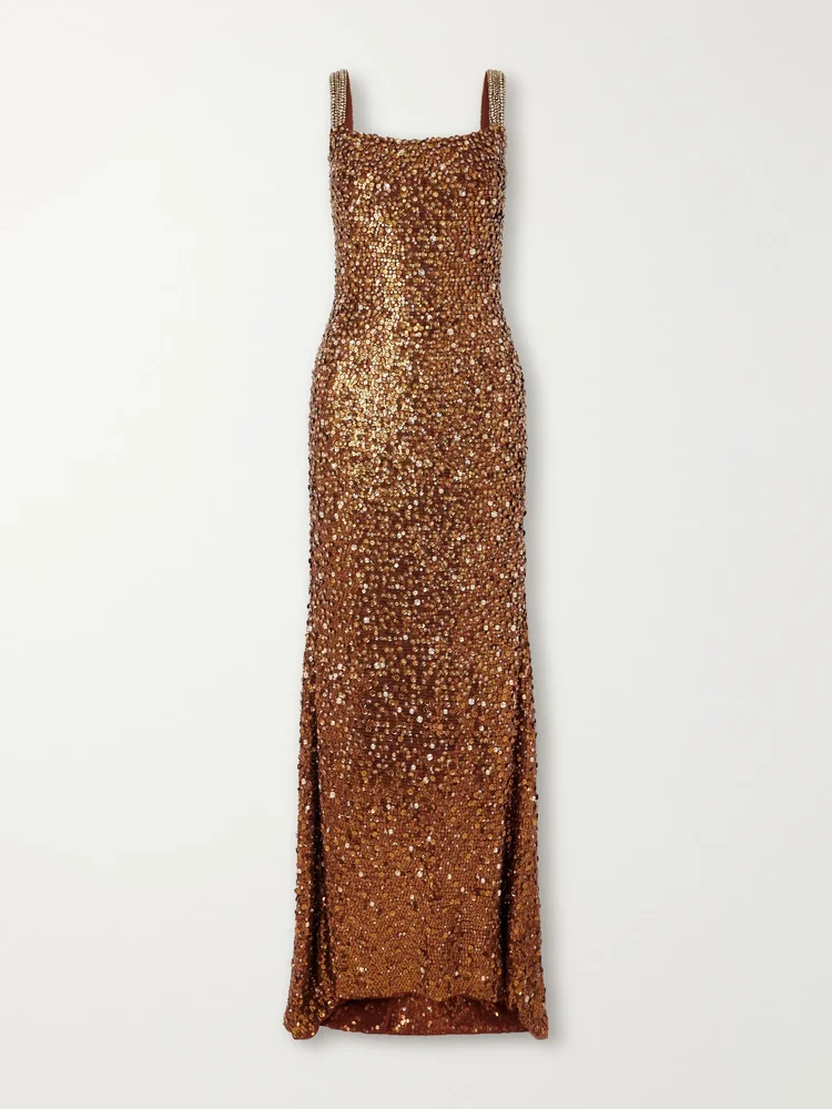 Sonnet sequined tulle gown